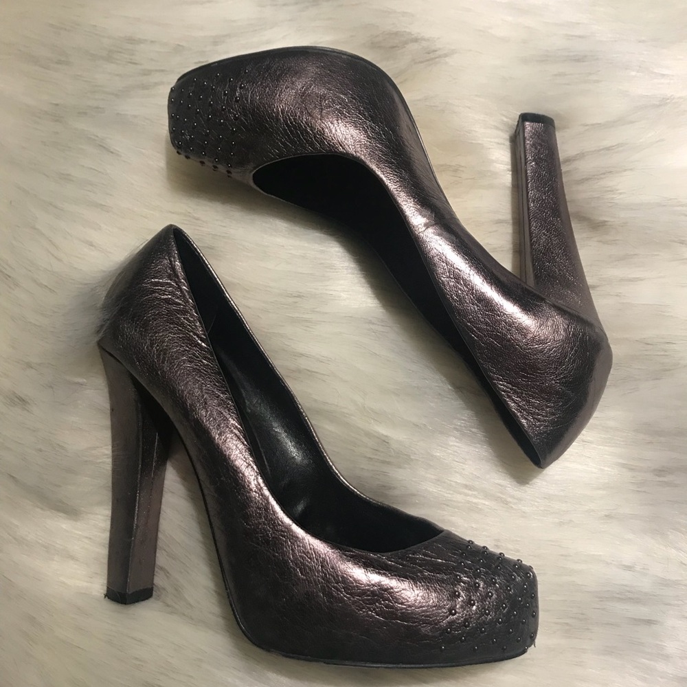 Dolce Vita Pewter studded heels